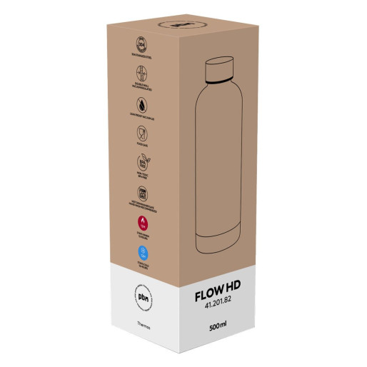 FLOW HD, termos, 500 ml, metalik plavi