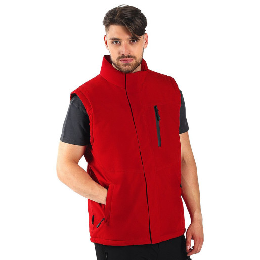 KOBALT VEST, workwear bodywarmer, red