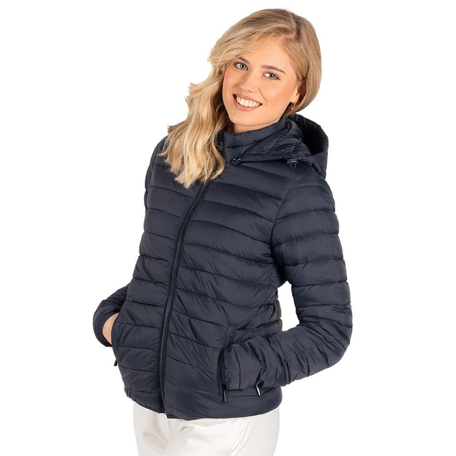 LIBERTY JACKET WOMEN, light padded jacket with hood, blue