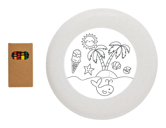 Ashen colouring frisbee