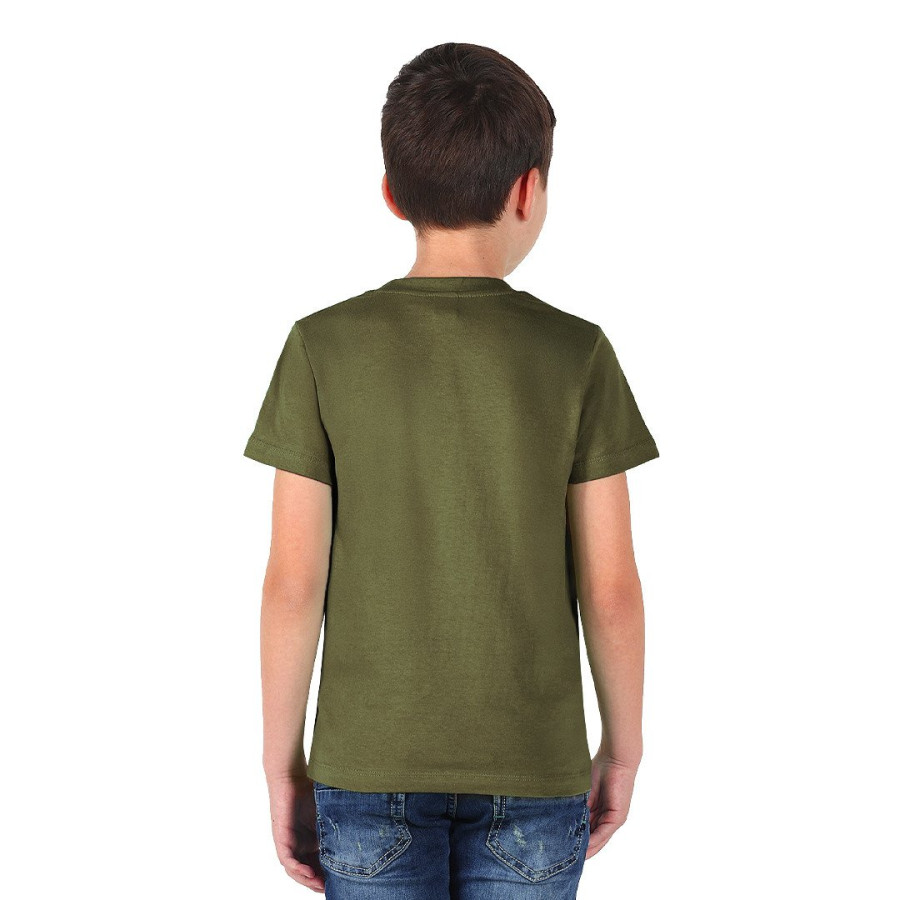 MASTER KID, kid's t-shirt, 100% cotton, olive