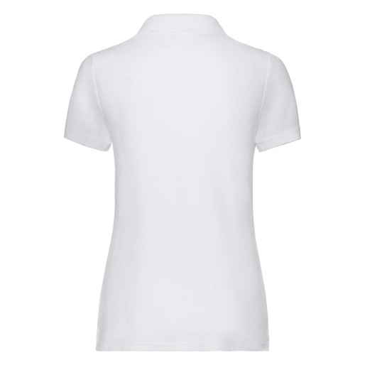Fruit of the Loom, 65/35 Ladies Polo, women's polo shirt, white, S