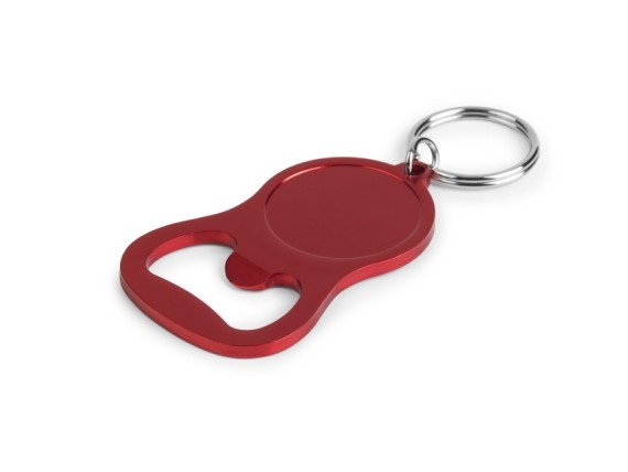 DRAFT, privezak za ključeve sa otvaračem, crvena