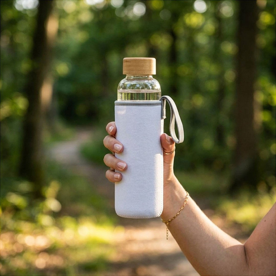 ICE, sportska boca sa neopren navlakom, 600 ml, crna
