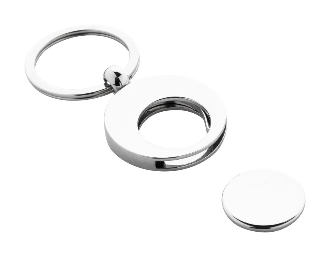 Cromo trolley coin keyring