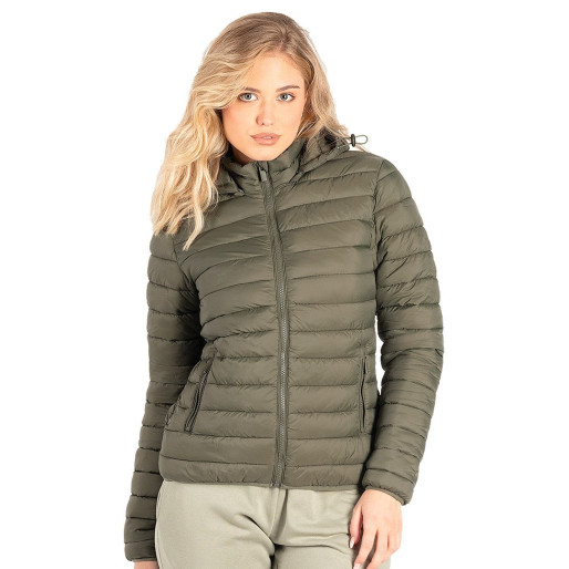 LIBERTY JACKET WOMEN, light padded jacket with hood, olive