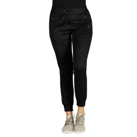 COOPER TRACK LADY, mčlange women’s jogging pants, black