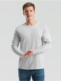 Fruit of the loom, ICONIC 195 RINGSPUN PREMIUM LONG SLEEVE T dukseica, pepeljasto siva S