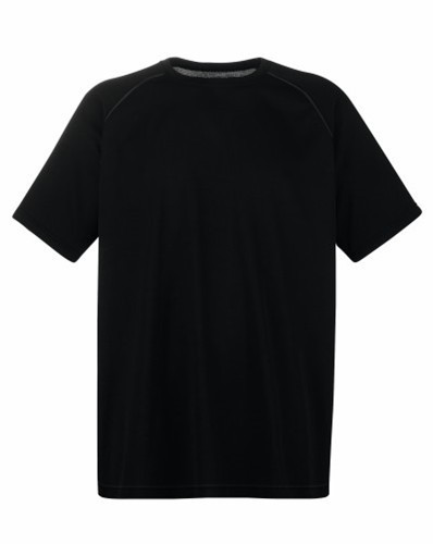 Fruit of the Loom, Performance, Men's Sports Polyester T-Shirt, Black, M