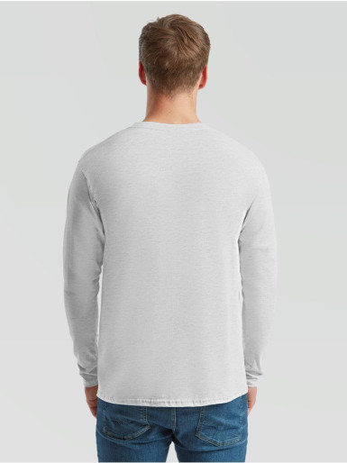 Fruit of the loom, ICONIC 195 RINGSPUN PREMIUM LONG SLEEVE T dukseica, pepeljasto siva M