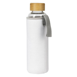 ICE, sports bottle with neoprene pouch, 600 ml, white