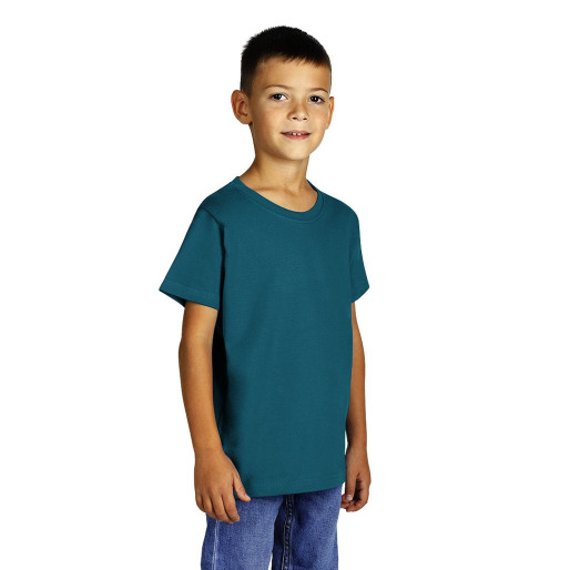 MASTER KID, kid's t-shirt, 100% cotton, petrol