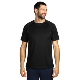 RECORD, t-shirt, 100% polyester, black