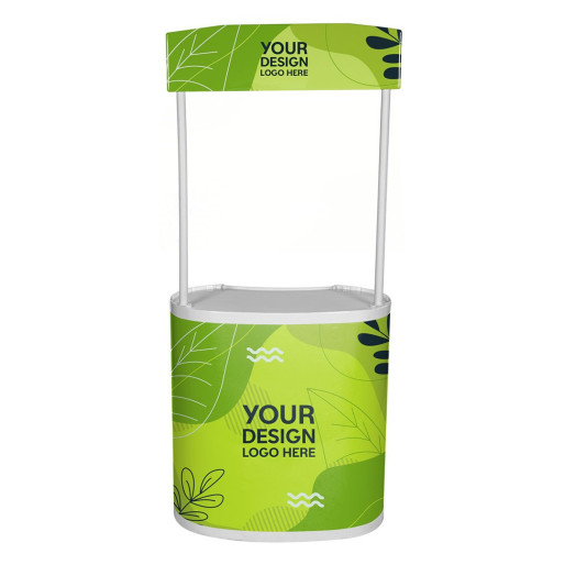 PANEL, promo stand, white