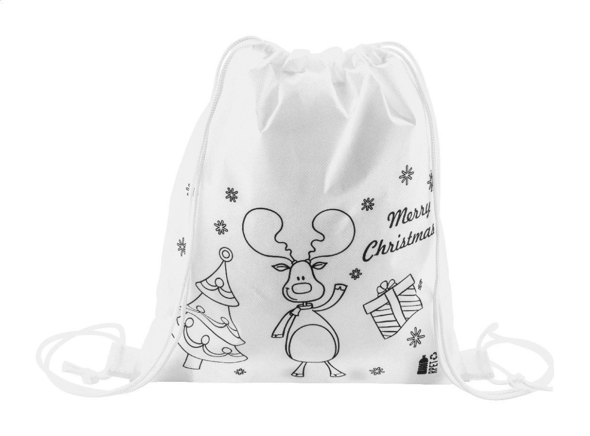 Julfar Bag A colouring Christmas drawstring bag