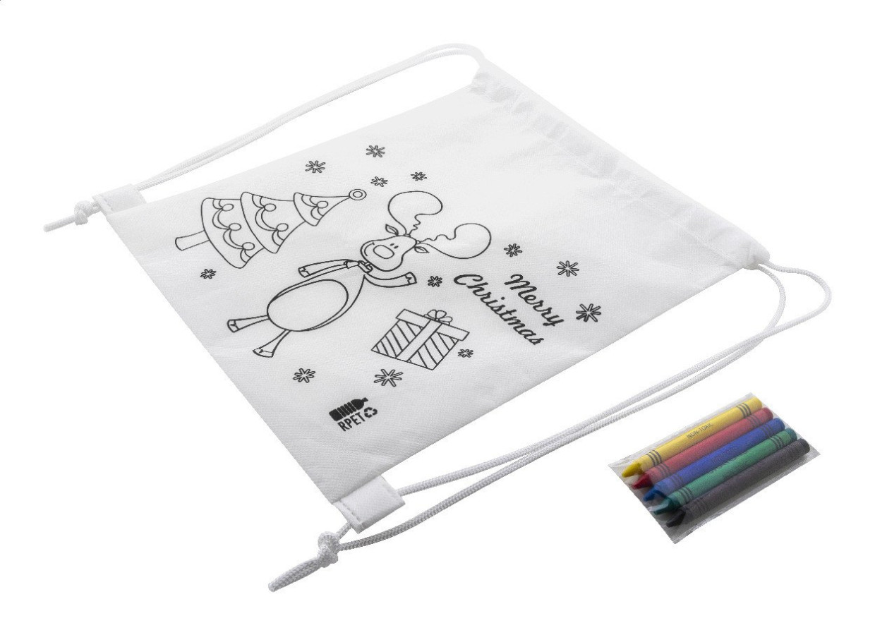 Julfar Bag A colouring Christmas drawstring bag