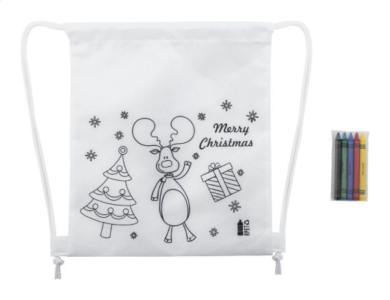 Julfar Bag A colouring Christmas drawstring bag