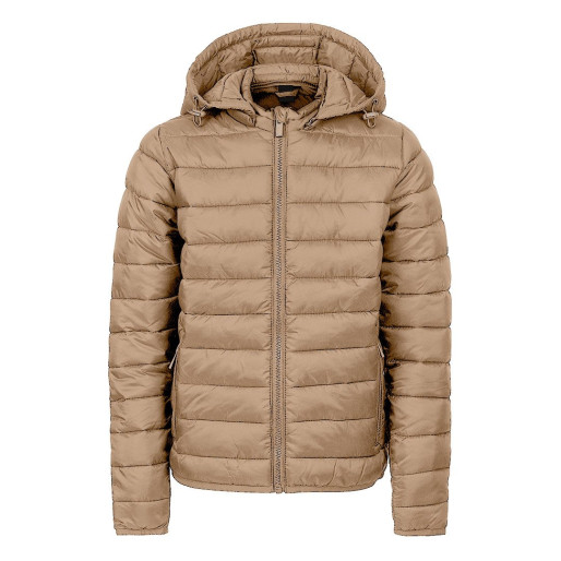 LIBERTY JACKET WOMEN, light padded jacket with hood, light brown