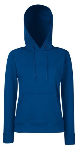 Fruit Of The Loom, Ladies Classic Hooded Sweat, duks sa kapuljačom za žene,teget , L