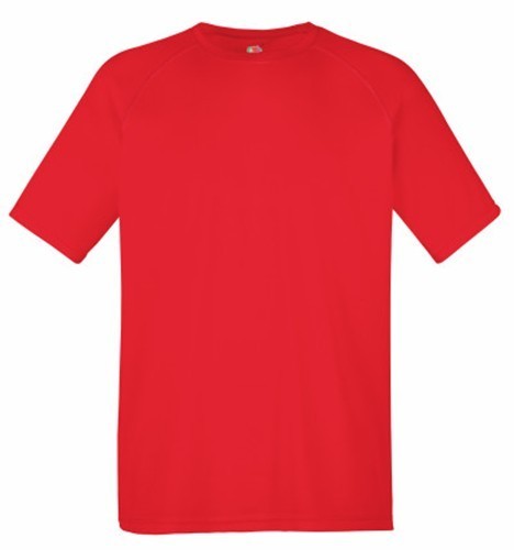 Fruit of the Loom, Performance, Men's Sports Polyester T-Shirt, Red, 2XL