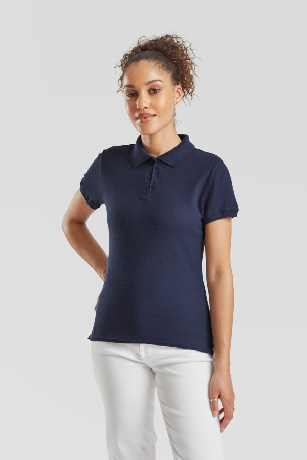Fruit of the Loom, 65/35 Ladies Polo, polo majica za žene, teget,2XL