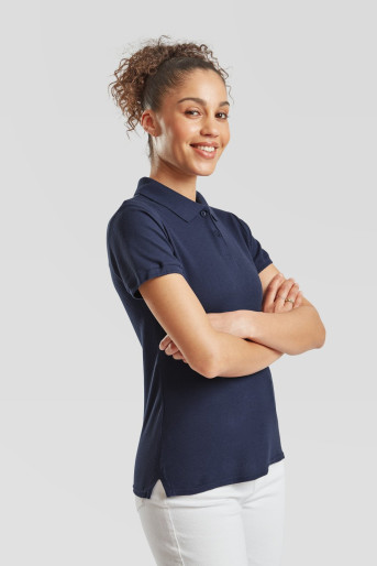 Fruit of the Loom, 65/35 Ladies Polo, polo majica za žene, teget,2XL