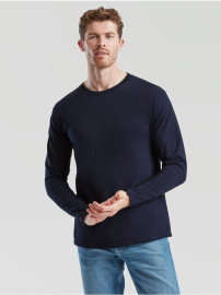 Fruit of the loom, ICONIC 195 RINGSPUN PREMIUM LONG SLEEVE T dukseica, tamno teget S