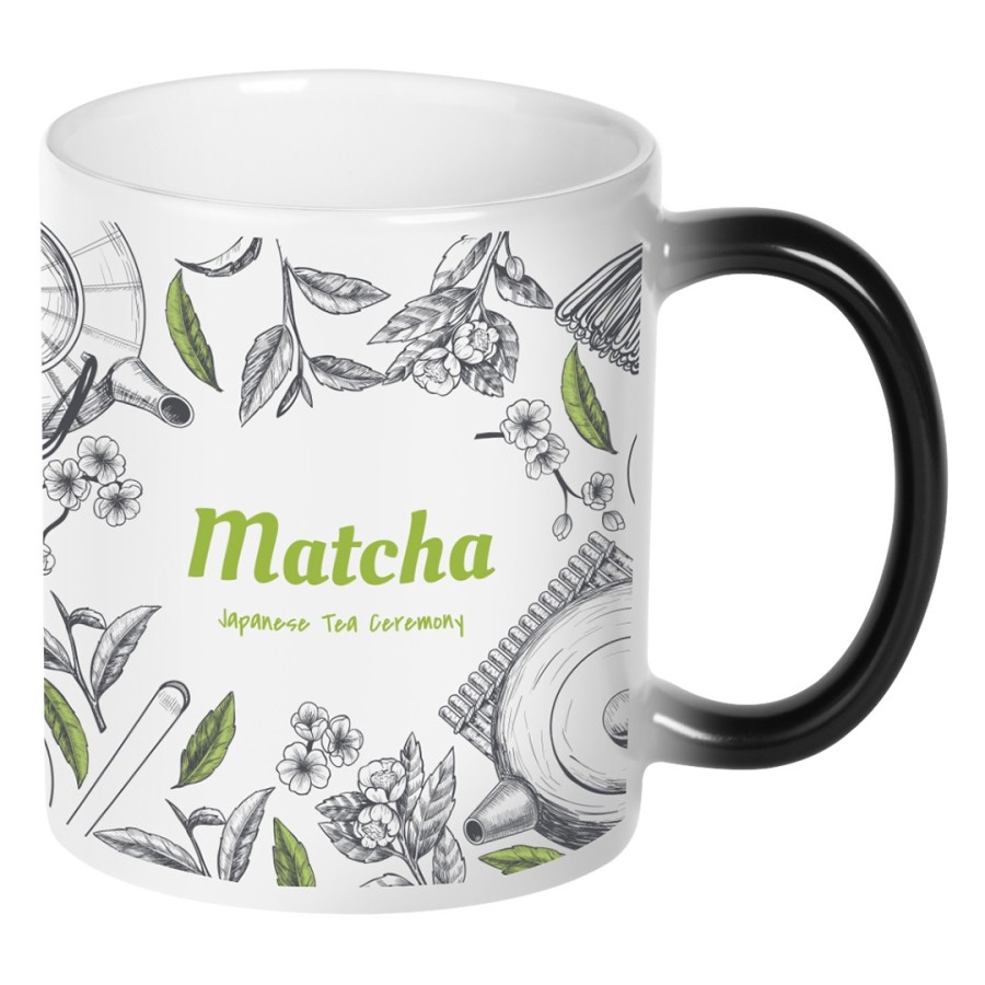 MAGIC MUG, stoneware sublimation mug, 325 ml, black