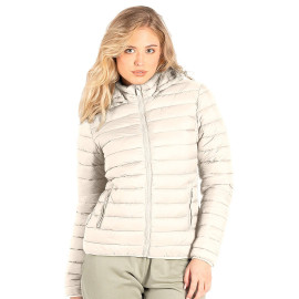 LIBERTY JACKET WOMEN, light padded jacket with hood, off white