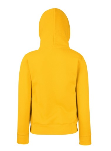 Fruit Of The Loom, Ladies Classic Hooded Sweat, duks sa kapuljačom za žene, suncokret žuta, L