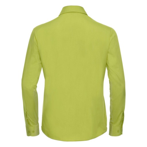 RUSSELL Women's Long Sleeved POLYCOTTON EASY CARE POPLIN Shirt
