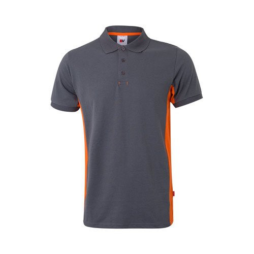 VL SUPAY. Two-tone piqué polo shirt (180g/m²), short sleeve, in cotton (60%) and polyester (40%)