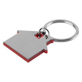 HUS, metal key holder, red