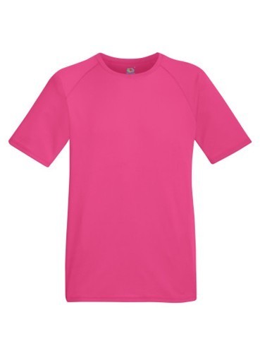 Fruit of the Loom, Performance, sports polyester shirt for men, fuchsia, 2XL