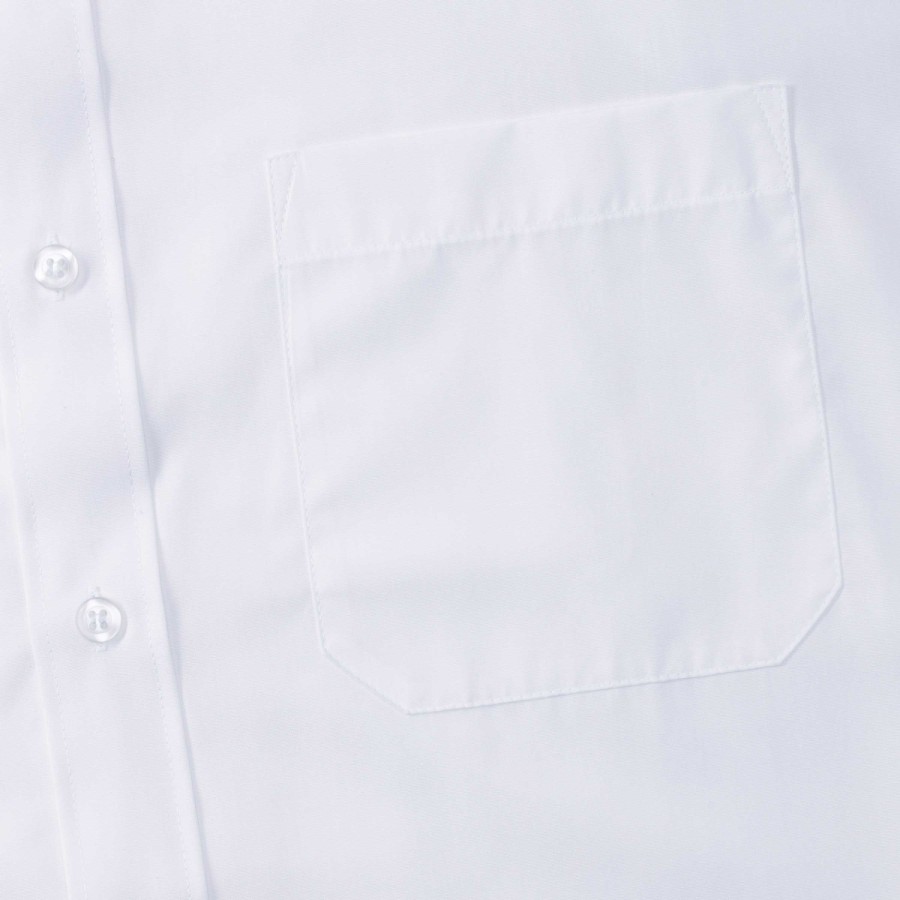 RUSSELL POLYCOTTON EASY CARE POPLIN Men's Long Sleeve Shirt