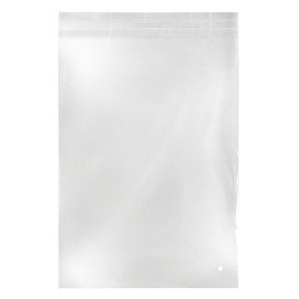 POLY BAG 25 x 35, polybag with flap and self adhesive sealing, size 25 x 35 cm, transparent