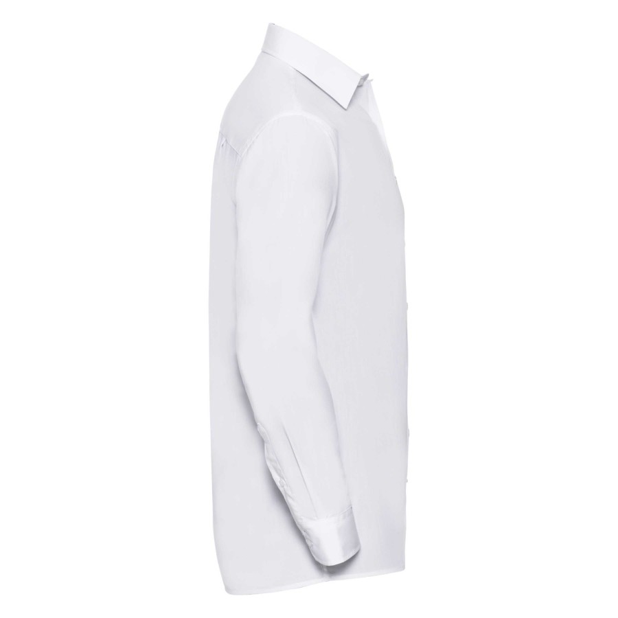 RUSSELL POLYCOTTON EASY CARE POPLIN Men's Long Sleeve Shirt