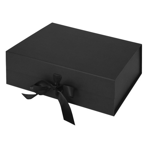 ESTHER, self-folding gift box with magnet, black