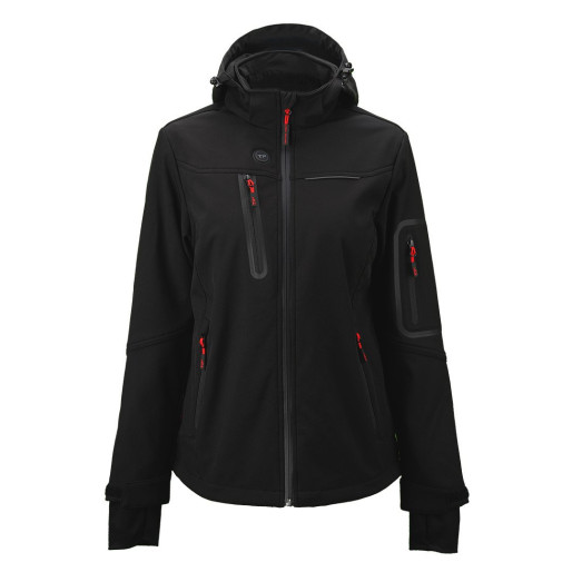 PANTHER THERMO WOMEN, ženska softshell jakna sa ugrađenim grejačima, crna