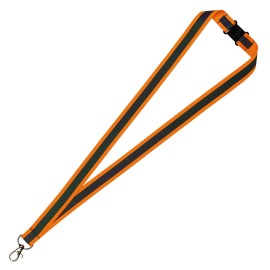 LUSTRO, lanyard for id cards, 20 mm, neon orange