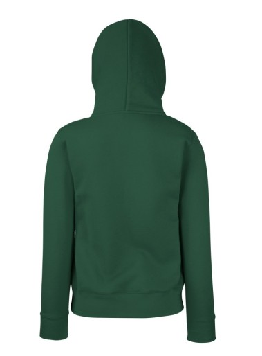 Fruit Of The Loom, Ladies Classic Hooded Sweat, duks sa kapuljačom za žene, šumsko zelena, L