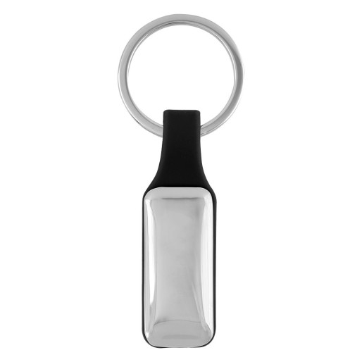 CORSO R, metalni privezak za ključeve, crni