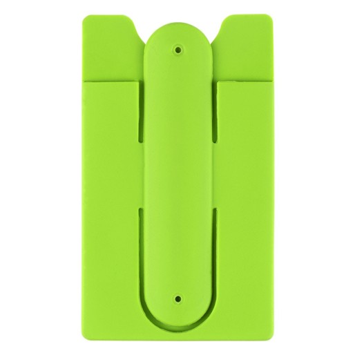 HOLD, silicon card holder and phone holder, kiwi