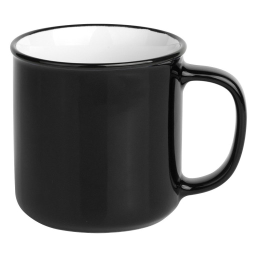 BETTY, stoneware mug, 250 ml, black