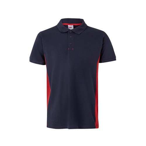 VL SUPAY. Two-tone piqué polo shirt (180g/m²), short sleeve, in cotton (60%) and polyester (40%)