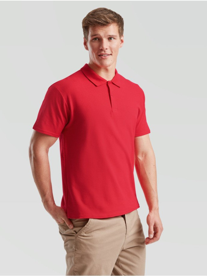 Fruit of the Loom, Original Polo, Polo majca za muškarce, crvena M