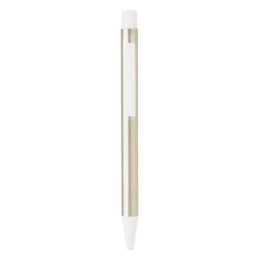 TITANIUM STEEL, metal ball pen, white
