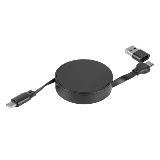 FURIO 2IN1, usb type-c kabl za punjenje i prenos podataka, 2 u 1, 240w, crni