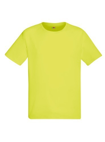 Fruit of the Loom, Performance, Men's Sports Polyester T-Shirt, Yellow, 2XL