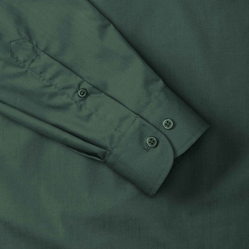 RUSSELL POLYCOTTON EASY CARE POPLIN Men's Long Sleeve Shirt